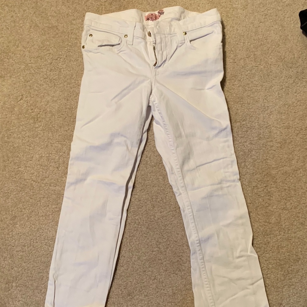 Girls' Juicy Couture White Denim Pants